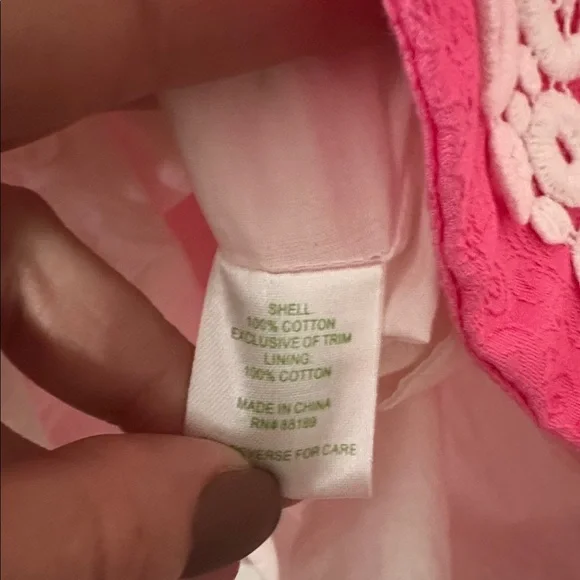 Lilly Pulitzer pink strapless dress size 12 - Picture 3 of 4